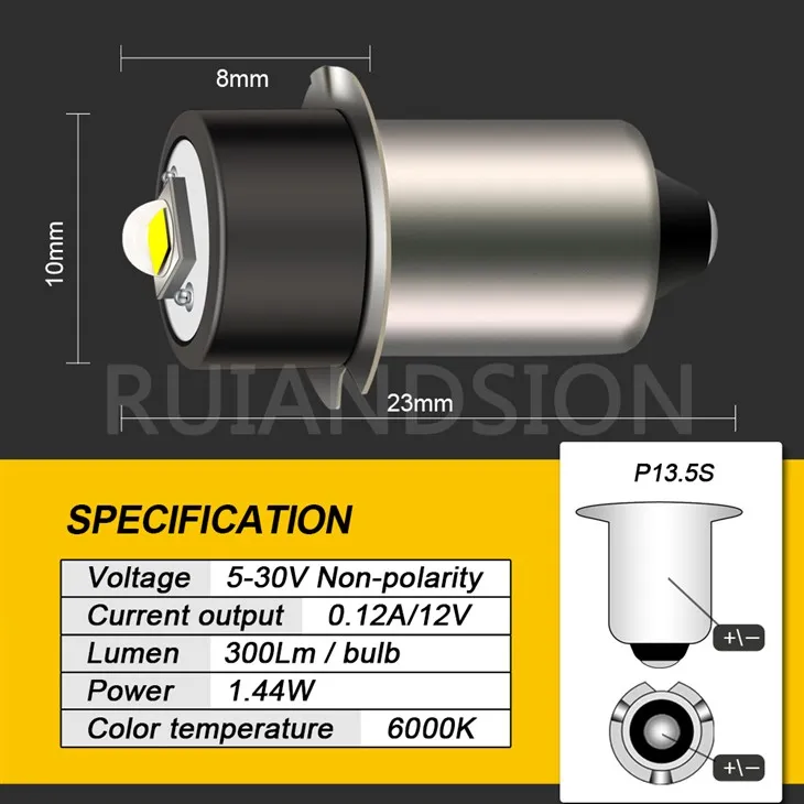 P13.5S led bulb